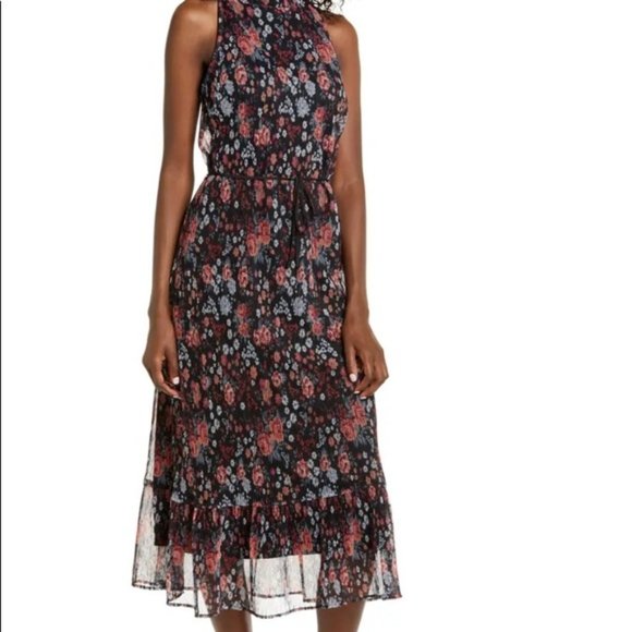 Sam Edelman Dresses & Skirts - NWT Sam Edelman Floral Plisse Midi Dress Size 12